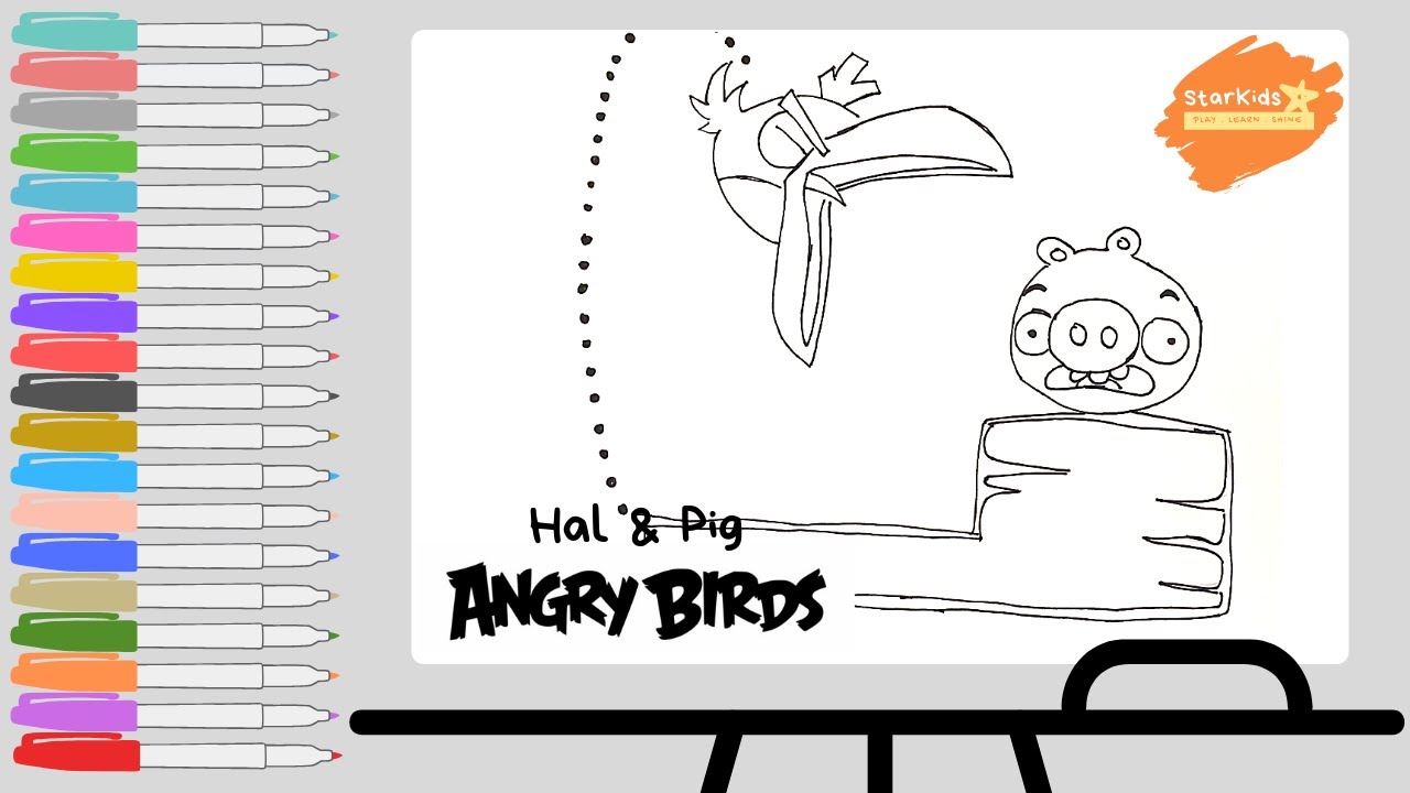 9000 Top Angry Birds Hal Coloring Pages For Free