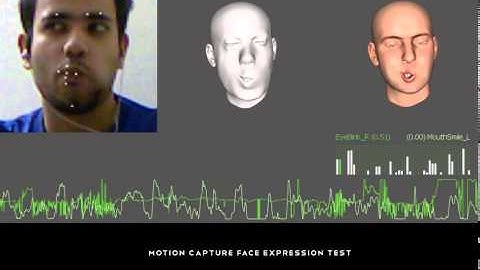 Motion Capture Face expression test