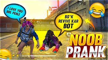 Noob Adam Prank ❤️🤯With Random Players Call Me Noob 😂 must watch - Garena Free Fire