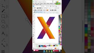 "X" Letter Logo Design बनाये सिर्फ 1 मिनट में | Design with Corel Hindi Tutorial #logo
