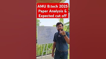 AMUEEE 2025 Question Paper Review &Cut Off Explained#AMUBTech2025 #AMUBTechb #AMUBTechCutOff #shorts