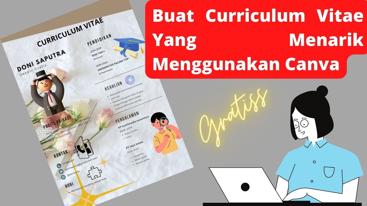 Cara Buat CV Yang Menarik Dengan Canva YouTube Cara buat cv yang menarik dengan canva youtube