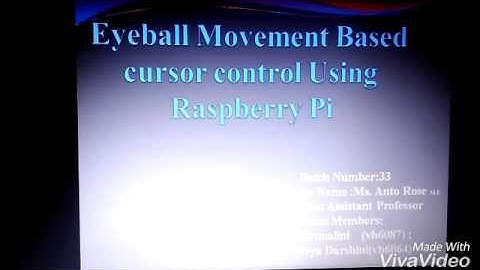 Eyeball movement based cursor using raspberry pi