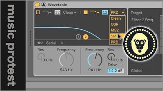 Ableton Wavetable: Filter Circuit Models Overview