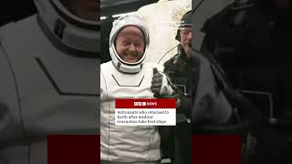 Astronauts Return To Earth After Medical Evacuation.