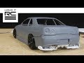 Smoothing 3D Printed Skyline Body, Designing Wheels, and Scratch Building Rear Diffuser (E4)