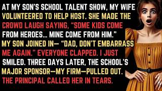 My Wife And Kid Humiliated Me At My Son’s School Talent Show    Until The Ceo Called Her In Tear