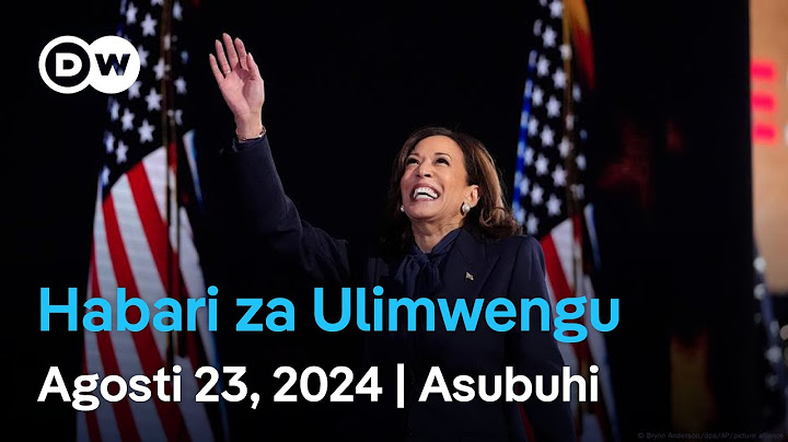 DW Kiswahili Habari za Ulimwengu | Agosti 23, 2024 | Asubuhi | Swahili Habari leo