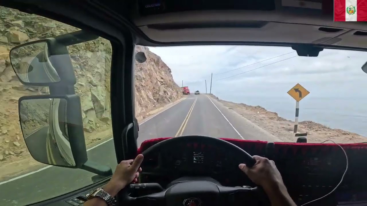 Rodovia Panamericana Margeando o Oceano Pacífico / Peru video futuro.