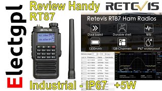 Unboxing y Review de Handy Retevis RT87 Comunicador Industrial IP67 VHF/UHF | Sponsor Retevis