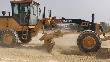 SANY STG170-C8 MOTORGRADER IN ACTION