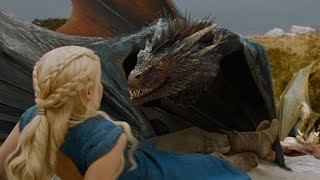 Daenerys Targaryen is forced to chain her dragons after Drogon kills a young child