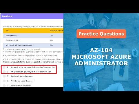 AZ-104 Sample Exam Practice Questions (Microsoft Azure Administrator Certification) [Q&A in Detail]