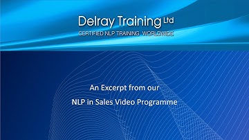 An Excerpt from the NLP in Sales Video Programme
