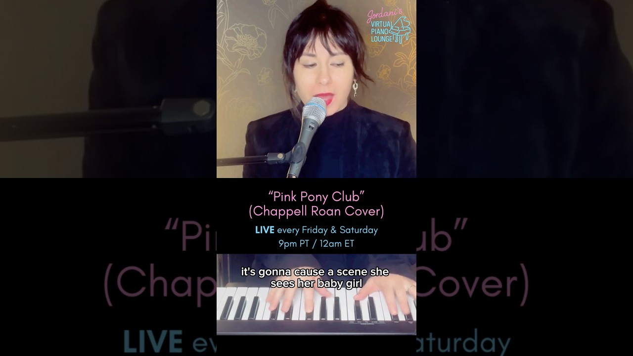 Pink Pony Club - LIVE Chappell Roan Cover from the Virtual Piano Lounge 🎹 🎤