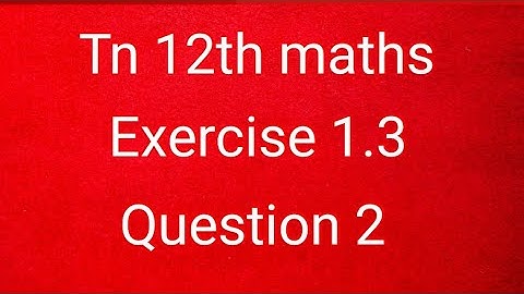 Tn 12th maths exercise 1.3 question 2/Applications of matrices and determinants