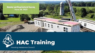Modular and Manufactured Housing