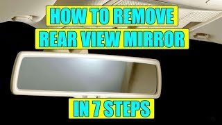 How to remove interior rear view mirror (rain sensor) VW Golf Mk5, Jetta, Passat in 7 steps