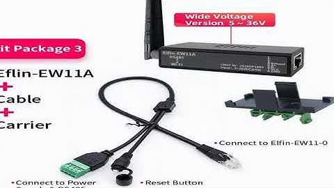 Elfin-EW11A Serial Port RS485 to WiFi Serial Device Server Support TCP/IP Telnet Modbus TCP Pro