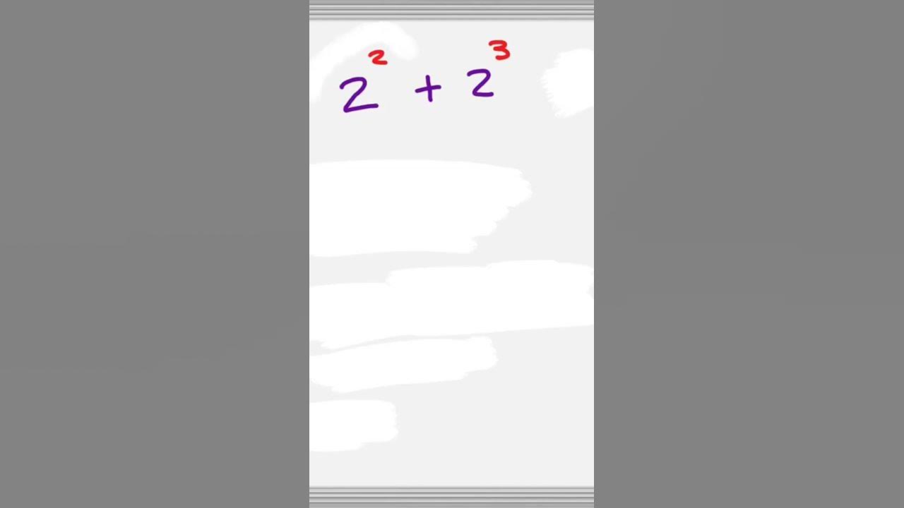 Adding exponents with same base but different exponents shorts maths
