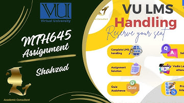 MTH645 Assignment 1 Solution | Fall Semester 2024 | Shahzad