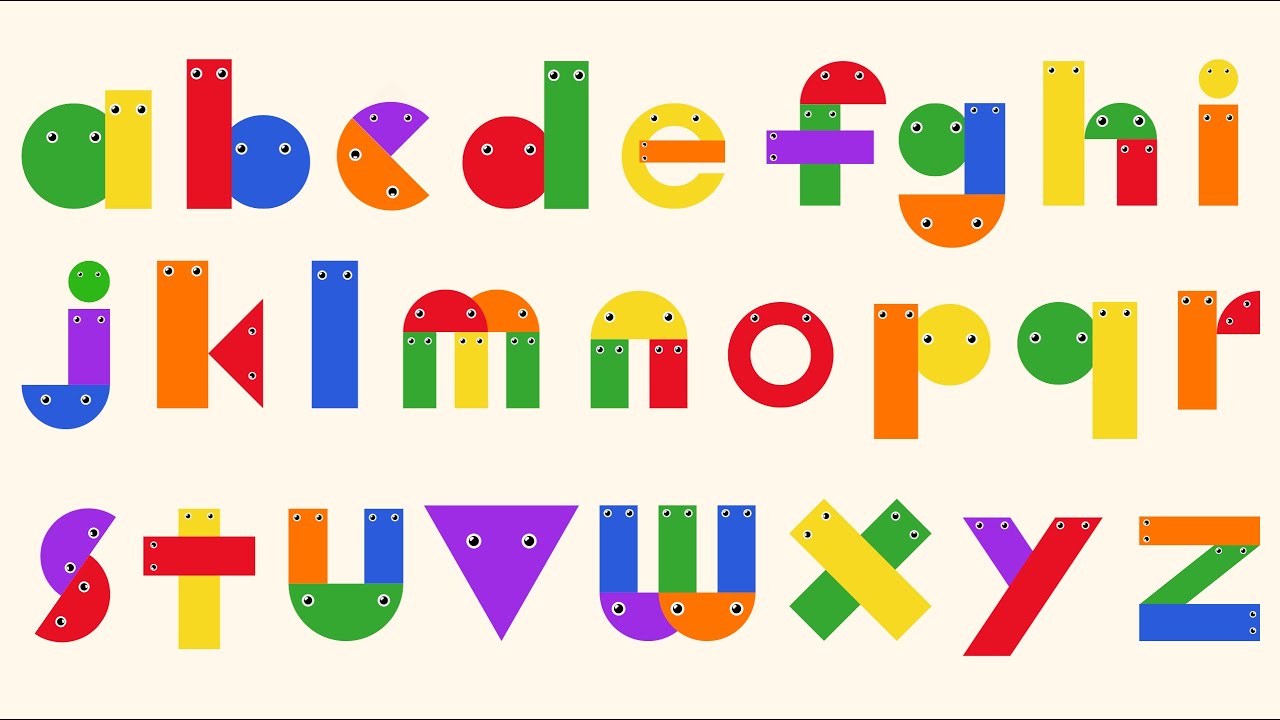 ABC Song with Shapes | A to Z Uppercase & Lowercase Letters | Fun Alphabet Learning Video