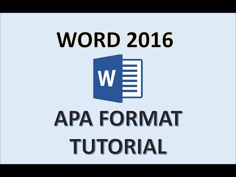 Word 2016 - APA Format - How To Do an APA Style Paper in 2017 -APA Tutorial Set Up on Microsoft Word