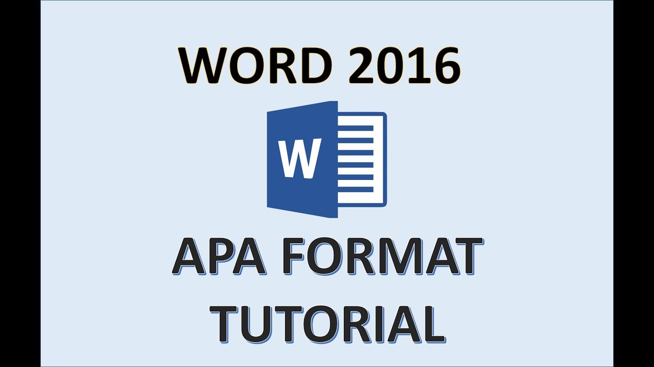 Word 2016 Apa Format How To Do An Apa Style Paper In 2017 Apa