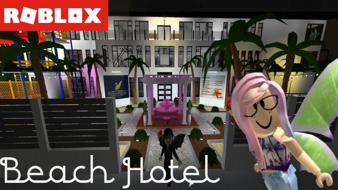 Roblox Bloxburg Beach Hotel Hotel De Playa Youtube - beach hotel roblox