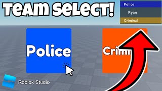(UPDATED) How To Create A TEAM SELECT SYSTEM (Roblox Studio) screenshot 4