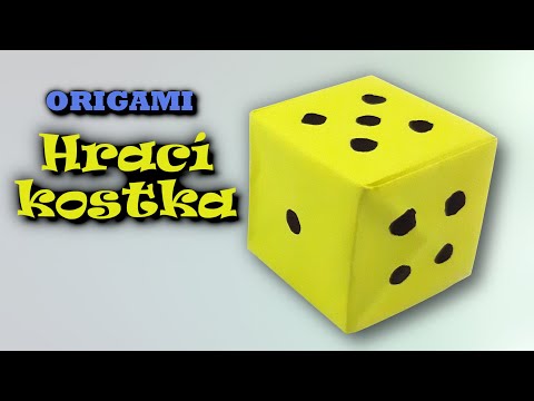 Origami hrací kostka | Jak vyrobit kostku z papíru