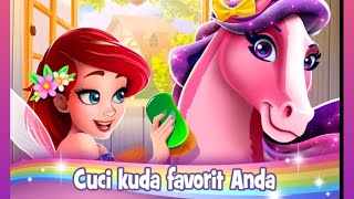 Game anak kuda poni kuda pelangi salon kuda cantik putri peri screenshot 4