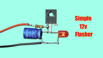 Simple And Powerful 12v LED Flasher Circuit