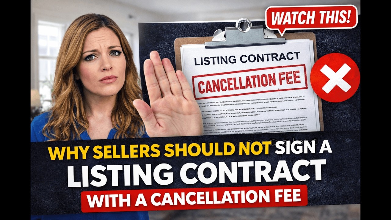 🚨 Sellers NEVER Sign Paper Work With A Cancellation Fee! | Listing Contract Tips
