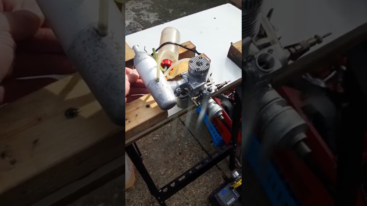 SUPERTIGRE 61 RING glow engine test run, 10cc