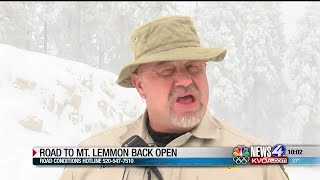 Road to Mt Lemmon reopens