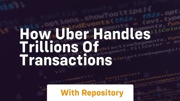 How uber handles trillions of transactions