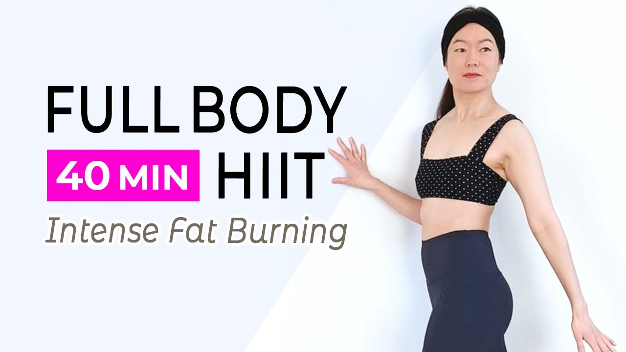40 MIN FULL BODY BURN HIIT / Intense Fat Burning Cardio Workout / No ...