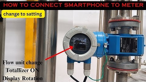 flow meter calibration connect smartphone to metar change unit Endress+Hauser flow meter satting