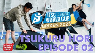 IFSC Worldcup Brixen 2023 - Meet the Routesetters: Tsukuru Hori - Behind the scenes routesetting