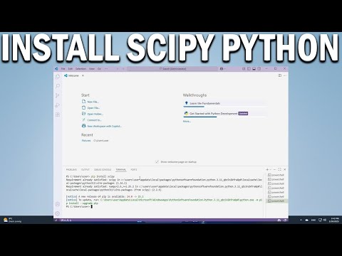 How To Install SciPy for Python in VS Code