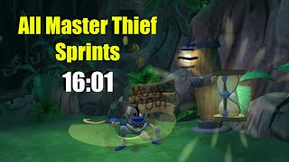 Sly 1 All Master Thief Sprints Speedrun in 16:01