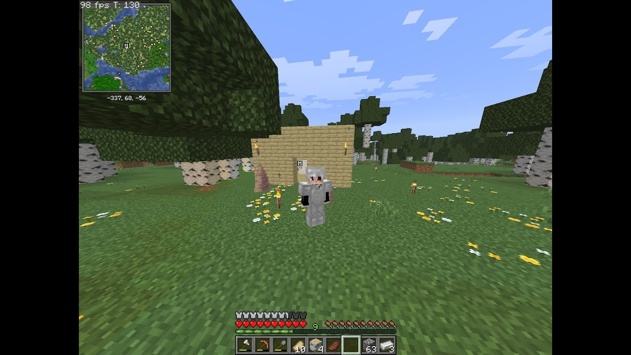 ماين كرافت سيرفر البدايه#2 تجميع الموارد