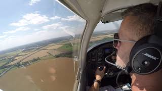 On Final Cambridge Airport Rwy 23 with ATC