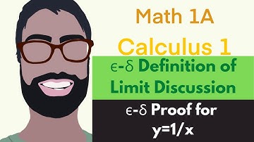 2.4 Epsilon Delta Def. of Limit | Discussion Video 5 - Proof for y=1/x || Calculus 1