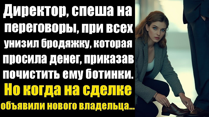 Директор, спеша на переговоры, при всех унизил бродяжку, которая просила денег, приказав почистить..