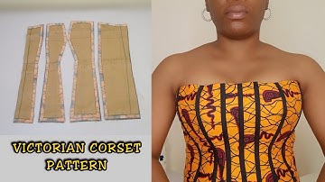 Hoe je eenvoudig een patroon voor een Victoriaans korset tekent @Stitchadress