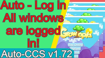 Auto log in for tons of windows - in 1 sec || Undetectable || Growtopia