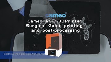 Cameo AC 3 3DPrinter Surgical Guide printing and post processing