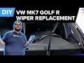 Volkswagen Mk7 Golf R Wiper Blade Replacement DIY (2015-2021 VW Mk7 Golf, GTI, Alltrack, SportWagen)